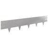 vidaXL Okraj tr&aacute;vn&iacute;ku 10 pcs 100 x 20 cm Ocel Stř&iacute;brn&aacute;
