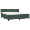 vidaXL Box spring postel s matrac&iacute; tmavě zelen&aacute; 160x200 cm samet