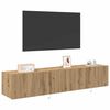 vidaXL TV wall cabinet N&aacute;stěnn&yacute; 2 pcs Artisanov&yacute; dub 80 x 35 x 31 cm
