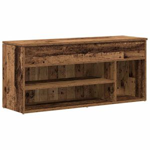 vidaXL Botn&iacute;k old wood 102x30,5x45 cm kompozitn&iacute; dřevo