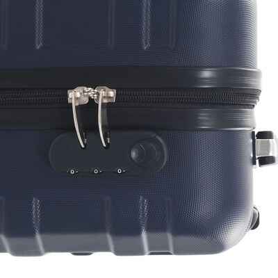 vidaXL Skořepinový kufr na kolečkách námořnická modrá ABS