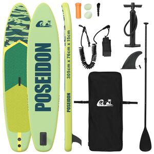 vidaXL Inflatable Stand Up Paddle Board POSEIDON 305 x 76 x 15 cm pro