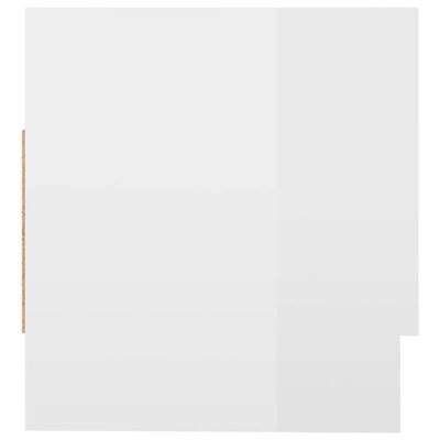 vidaXL Šatní skříň bílá s vysokým leskem 70 x 32,5 x 35 cm dřevotříska