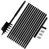 vidaXL Zemn&iacute; vrt&aacute;k s rukojet&iacute; 180 mm, s n&aacute;stavci 13 m, ocel