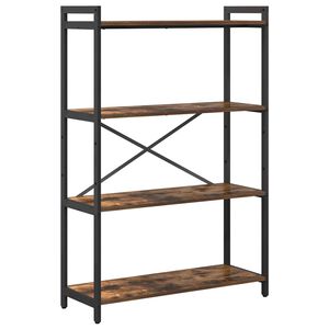 vidaXL Knihovna 80 x 30 x 120 cm Kompozitn&iacute; dřevo Kouřov&yacute; dub