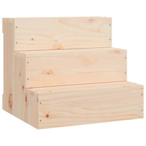 vidaXL Schůdky pro dom&aacute;c&iacute; zv&iacute;řata 40x37,5x35 cm masivn&iacute; borov&eacute; dřevo