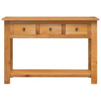 vidaXL Konzolový stolek 110 x 35 x 75 cm masivní dubové dřevo