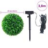vidaXL Uměl&eacute; buxus koule s LED světly 2 ks zelen&eacute; 47 cm