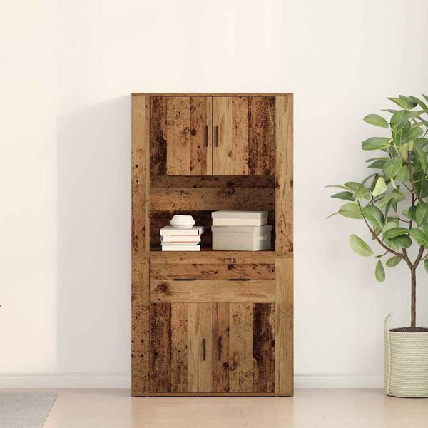 vidaXL Highboard Star&eacute; dřevo 80 x 33 x 150 cm Kompozitn&iacute; dřevo