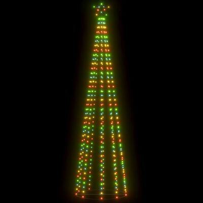 vidaXL Vánoční stromek kužel 400 vícebarevných LED diod 100 x 360 cm
