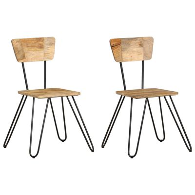 vidaXL Jídelní židle 2 ks masivní mangovníkové dřevo