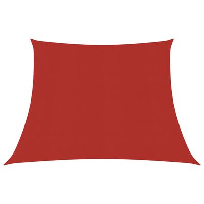 vidaXL Stínící plachta 160 g/m² červená 3/4 x 2 m HDPE