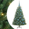 vidaXL Uměl&yacute; Skl&aacute;dac&iacute; V&aacute;nočn&iacute; Strom Zelen&aacute; 120 cm PVC a kov