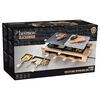 Bestron Raclette gril ARG300BW 1 500 W čern&yacute; dřevo XL