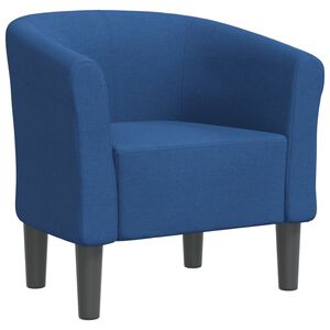 vidaXL Klubov&eacute; křeslo modr&eacute; textil