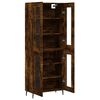 vidaXL Skř&iacute;ň highboard kouřov&yacute; dub 69,5 x 34 x 180 cm kompozitn&iacute; dřevo