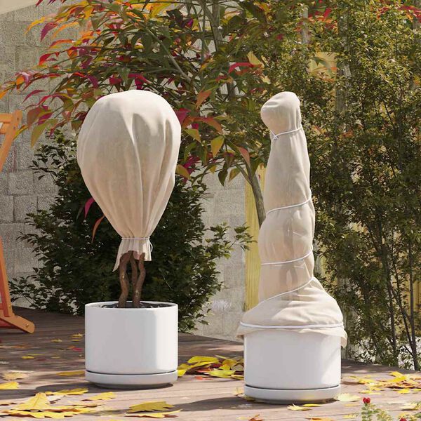 vidaXL Fleece pro ochranu rostlin před mrazem B&eacute;žov&aacute; 50 x 1,6 m