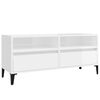 vidaXL TV skř&iacute;ňka b&iacute;l&aacute; vysok&yacute; lesk 100x34,5x44,5 cm kompozitn&iacute; dřevo