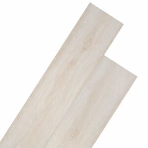 vidaXL Podlahov&aacute; prkna B&iacute;l&yacute; 5,26 m&sup2; 18 ks PVC