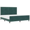 vidaXL Postel s boxspringem s čelo Tmavě zelen&aacute; 180 x 200 cm samet