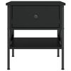 vidaXL Noční stolek černý 40 x 42 x 45 cm kompozitní dřevo