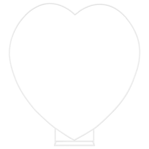 vidaXL Svatebn&iacute; oblouk B&iacute;l&aacute; 195 x 35 x 211 cm Ocel