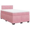 vidaXL Box spring postel s matrac&iacute; růžov&aacute; 120 x 200 cm samet