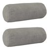 vidaXL Povlak na pol&scaron;t&aacute;ř 2 pcs HEERLEN Světle &scaron;ed&aacute; &Oslash; 15 x 40 cm