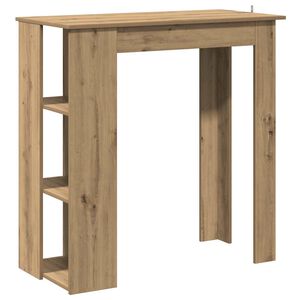 vidaXL Barov&yacute; stůl s reg&aacute;lem dub artisan 102 x 50 x 103,5 cm kompozit