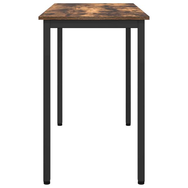 vidaXL stůl Kouřov&yacute; dub 100 x 50 x 76,5 cm Inžen&yacute;rsk&eacute; dřevo a ocel