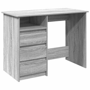 vidaXL Psac&iacute; stůl &scaron;ed&yacute; sonoma 102 x 50 x 75 cm kompozitn&iacute; dřevo