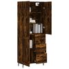 vidaXL Skř&iacute;ň highboard kouřov&yacute; dub 69,5 x 34 x 180 cm kompozitn&iacute; dřevo