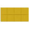 vidaXL N&aacute;stěnn&yacute; čeln&iacute;k 12 pcs Žlut&aacute; 60 x 30 cm samet