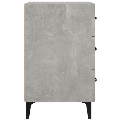 vidaXL Noční stolek betonově šedý 40 x 40 x 66 cm kompozitní dřevo