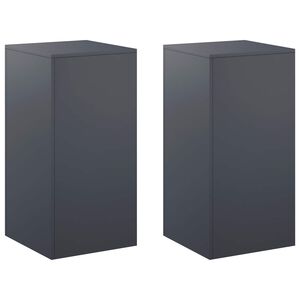 vidaXL Stojan na rostliny 2 pcs Antracitov&aacute; 40 x 40 x 80 cm