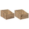 vidaXL Krabice na LP desky 2 ks Dub artisan 23 x 33 x 16 cm