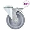 vidaXL 24ks otočn&aacute; kolečka s otvorem pro &scaron;roub 100 mm