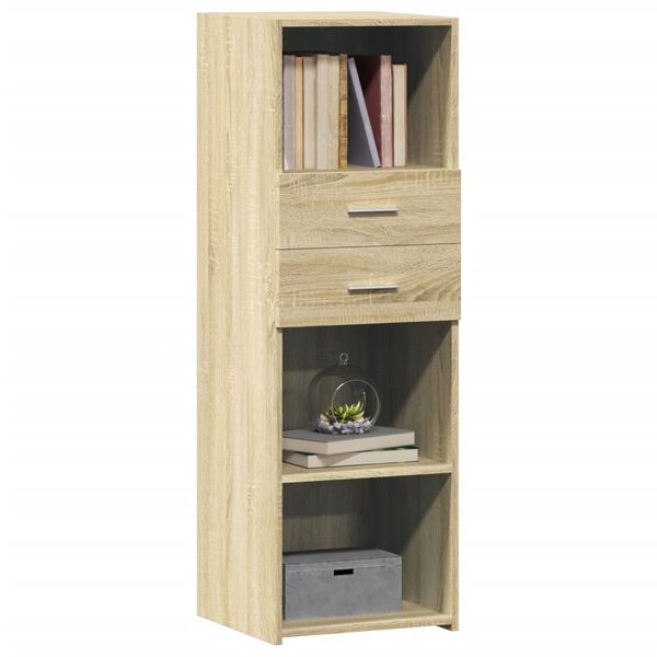 vidaXL Skř&iacute;ň highboard dub sonoma 40 x 42,5 x 124 cm kompozitn&iacute; dřevo