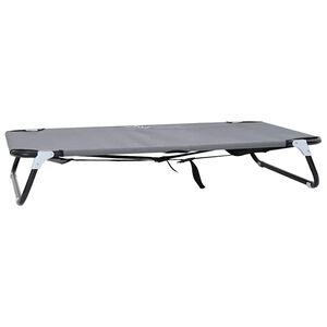 vidaXL Ps&iacute; postel 105 x 65 x 18 cm Ocel Světle &scaron;ed&aacute;