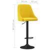 vidaXL Barov&eacute; židle 2 ks hořčicově žlut&eacute; samet