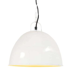 vidaXL Industri&aacute;ln&iacute; vintage z&aacute;věsn&eacute; sv&iacute;tidlo 25 W b&iacute;l&eacute; kulat&eacute; 31cm E27