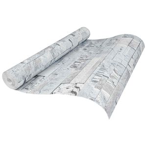 vidaXL 3D kamenn&aacute; tapeta Světle &scaron;ed&aacute; 10 x 0,53 m Netkan&aacute; textilie