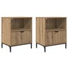 vidaXL Nočn&iacute; skř&iacute;ňka se z&aacute;suvkou 2 pcs dub artisan 49 x 36 x 61 cm