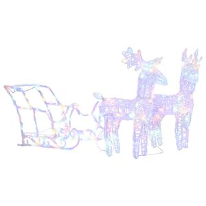 vidaXL V&aacute;nočn&iacute; sobi se s&aacute;němi 160 LED diod 130 cm akryl