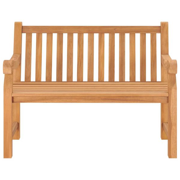 vidaXL Zahradn&iacute; lavice s podu&scaron;kou 120 cm masivn&iacute; teak