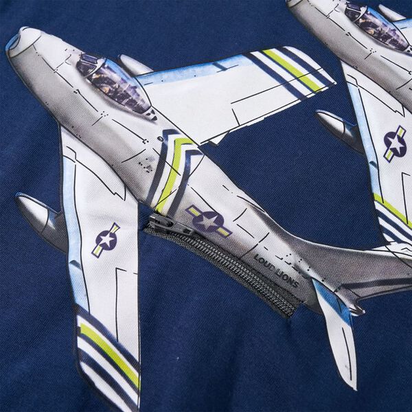 Dětsk&eacute; tričko s dlouh&yacute;m ruk&aacute;vem n&aacute;mořnicky modr&eacute; 104