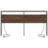 vidaXL &Uacute;ložn&eacute; čelo postele s polic&iacute; Hněd&yacute; dub 180 cm Kompozitn&iacute; dřevo