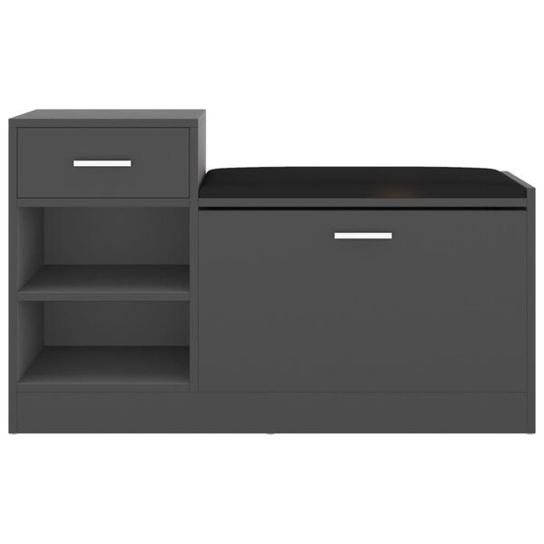 vidaXL Lavice s botn&iacute;kem &scaron;ed&aacute; 94,5 x 31 x 57 cm kompozitn&iacute; dřevo