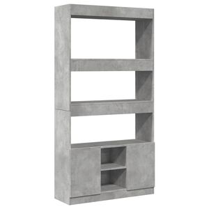 vidaXL Skř&iacute;ň highboard betonově &scaron;ed&aacute; 92 x 33 x 180 cm kompozitn&iacute; dřevo
