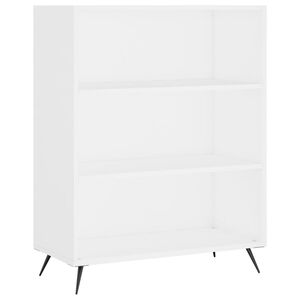 vidaXL Knihovna b&iacute;l&aacute; 69,5 x 32,5 x 90 cm kompozitn&iacute; dřevo